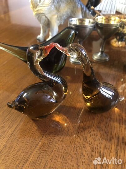 Статуэтки латунь стекло метал