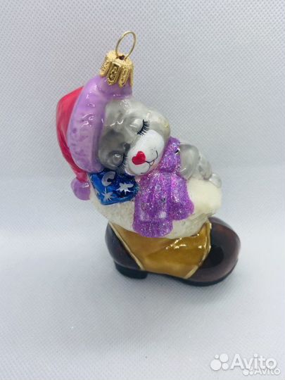 Елочная игрушка. Польша. Стекло