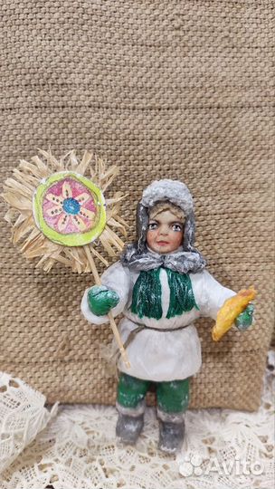 Ватные елочные игрушки