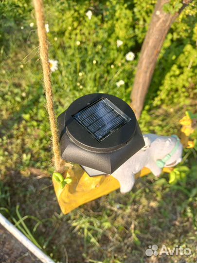 Фигурка садовая со светодиодным фонарем 