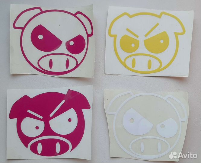 Наклейки хрюшки, свинюшки, PIG