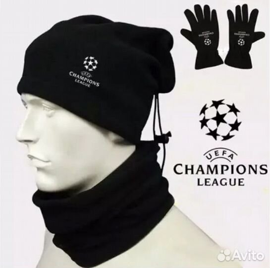 Uefa Champions League снуд + перчатки