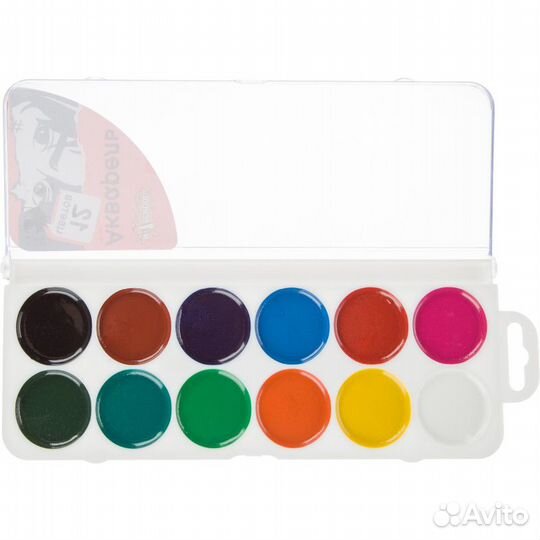 Краски акварельные, уп. 2 набора по 12 цветов