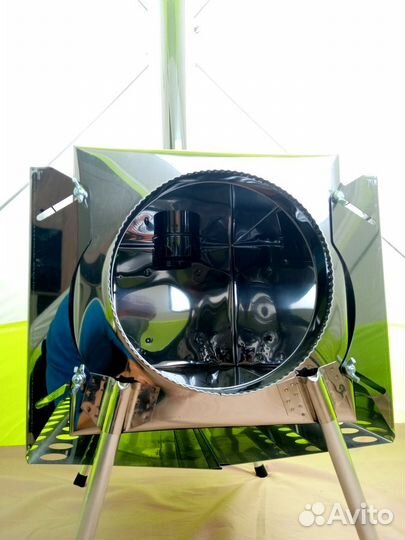 Дровяная печь Пошехонка Средняя на 30 л. c 3Д экра