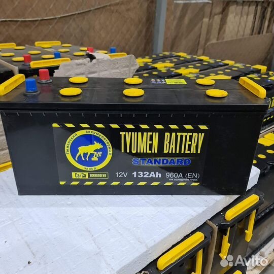 Аккумулятор 132Ач евро Тюмень ток 960А 6ст -132 L