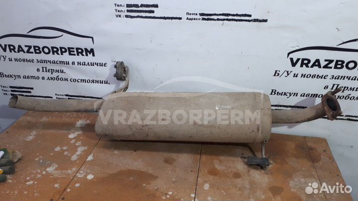 Глушитель зад. Hyundai Solaris