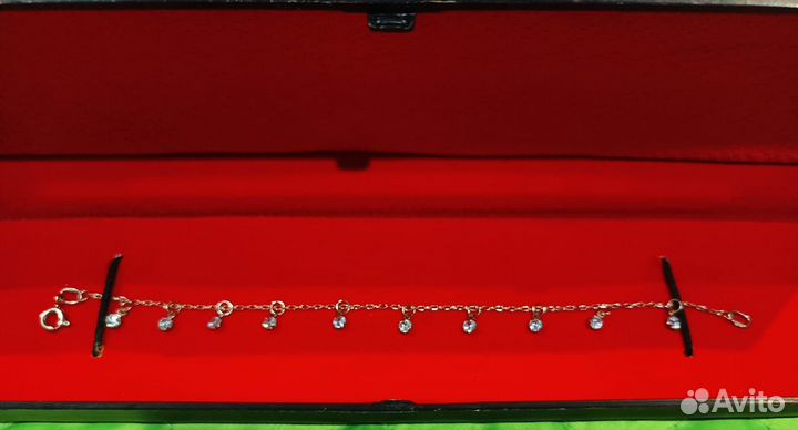 Серьги-цепочки и браслет с камнями Sokolov 585