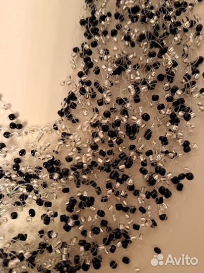 Ручной работы колье из чешского бисера