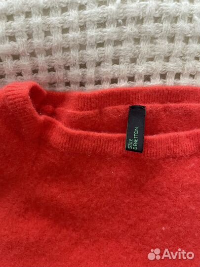 Шерстяное платье для девочки Benetton