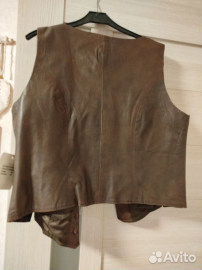 Жилетка женская кожаная натуральная