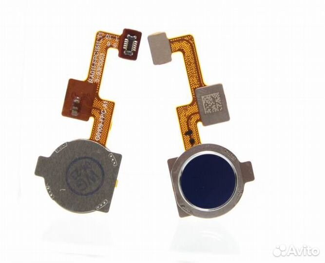 Шлейф Realme C3 Сканер отпечатка Синий