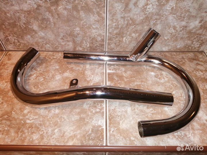 Колено глушителя Урал (пара на один глушитель )