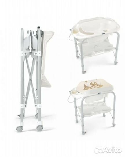 Ванночка для купания и пеленальный столик