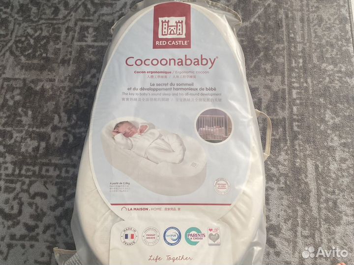 Кокон для новорожденных. чехол и валик