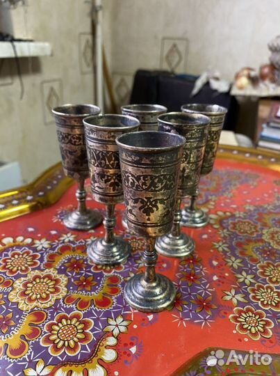 Рюмки из серебра