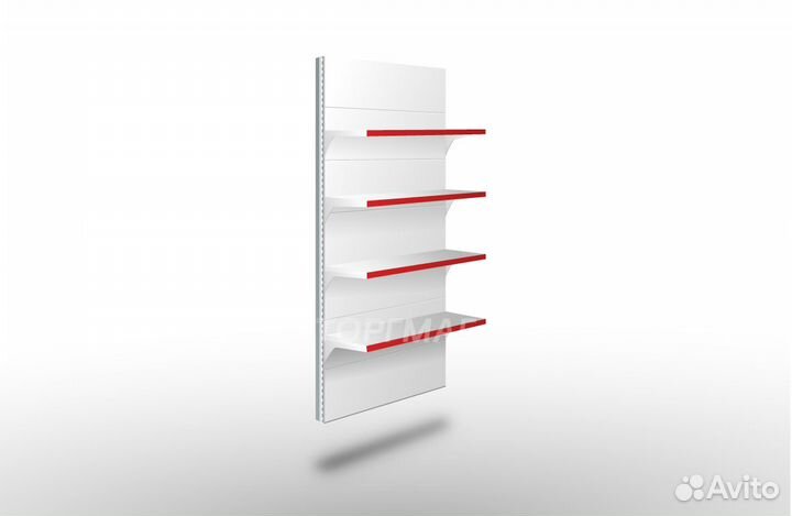 Стеллаж настенный металлический с перфорацией