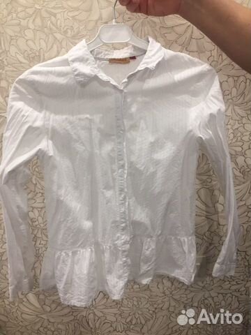 Рубашка белая 146 для девочки