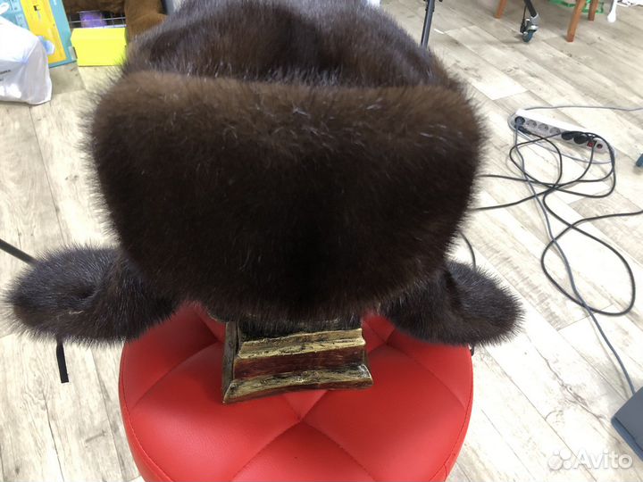 Шапка ушанка норка