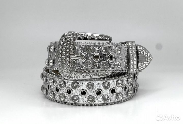 Ремень со стразами y2k