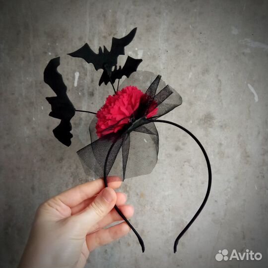 Ободок с летучими мышами / Хеллоуин / Маскарад