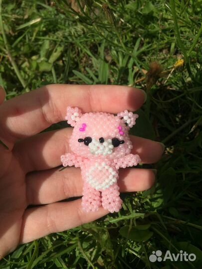 Мишка из бисера