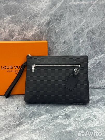 Мужской кожаный клатч Louis Vuitton