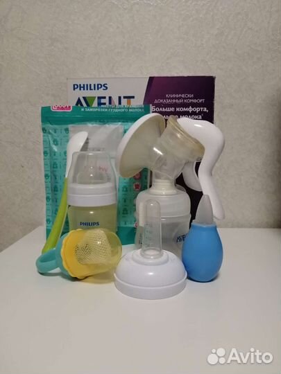 Молокоотсос Avent ниблер пакеты щеточка и др