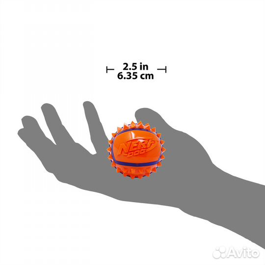 Nerf мяч с шипами из термопластичной резины, 6 см