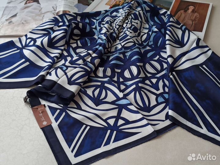 Платок Шелковый Loro Piano яркий новый