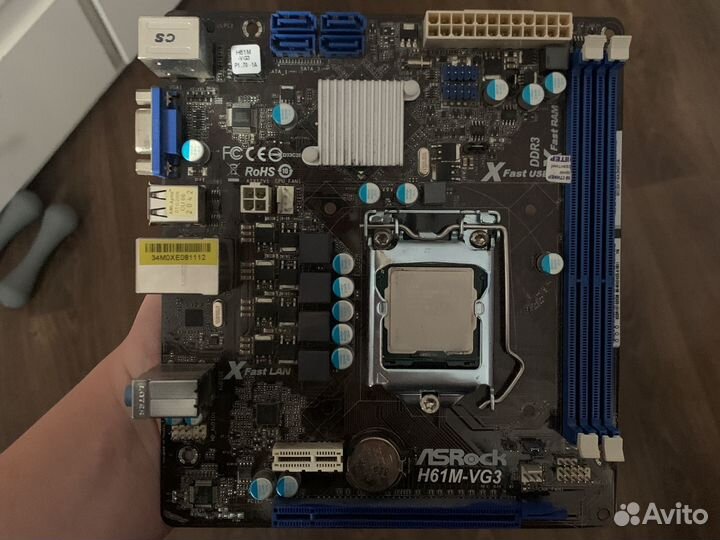 Материнская плата 1155 h61
