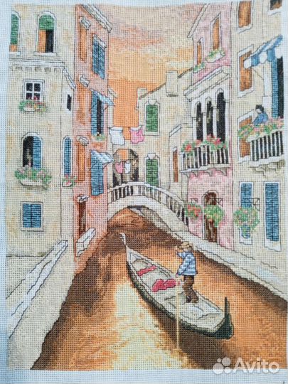 Картина вышивка крестом Венеция
