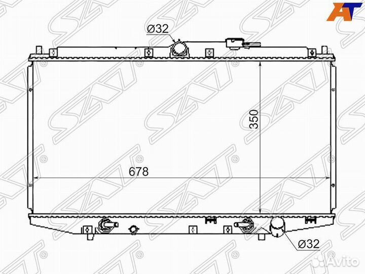 Радиатор Honda Accord 97-03 / Honda Accord 98-02