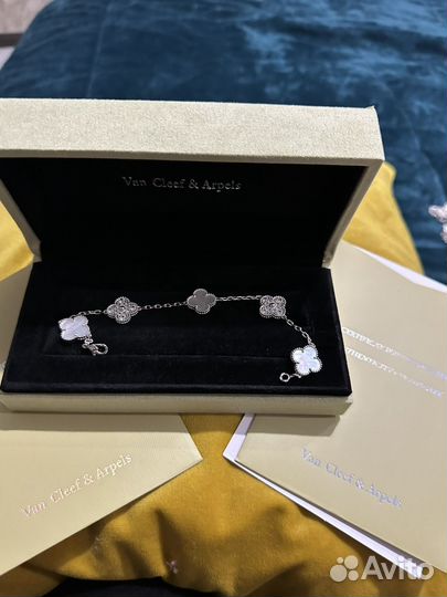 Браслет van cleef перламутр
