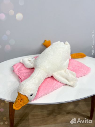 Белый гусь мягкая игрушка