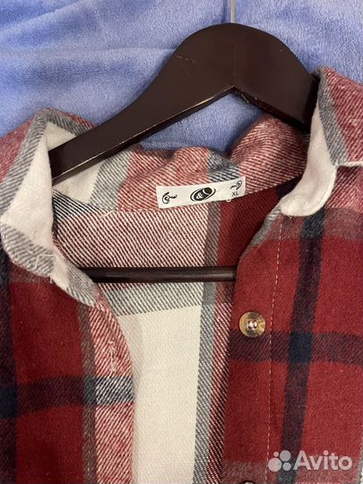 Рубашка клетчатая женская