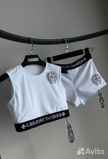 Chrome hearts комплект белья (новинка 2024)