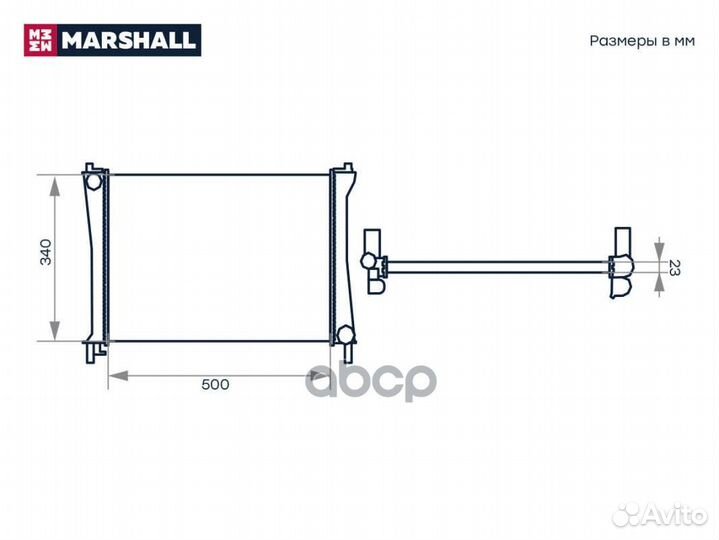 Радиатор охл. двигателя Ford Fiesta V 02- / Fus