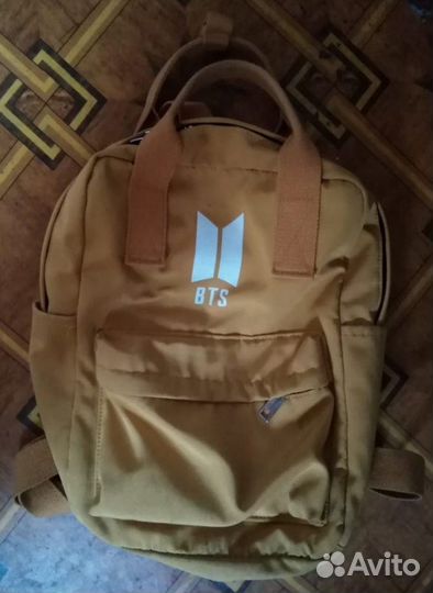Школьный рюкзак BTS, жёлтый