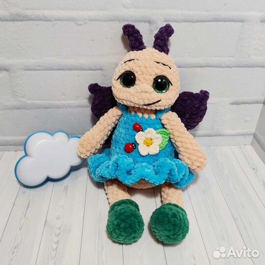 Бабочка вязаная