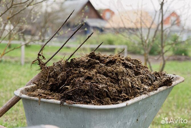 Навоз коровий в мешках 50 литров