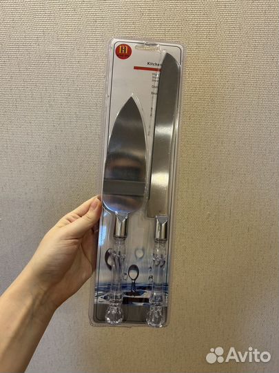 Нож и лопатка для торта