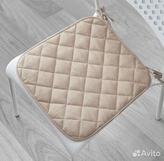 Подушка на стул икеа 38/35 x 38 см, бежевый