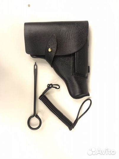 Кобура для пм с протиркой и спиральным тросиком