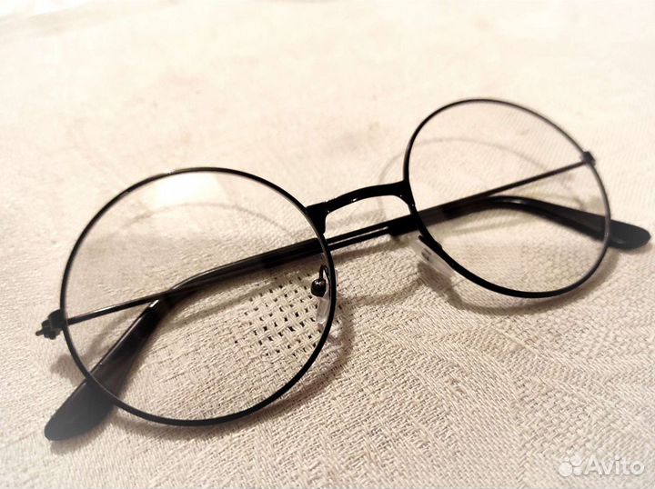 Очки круглые, без диоптрий