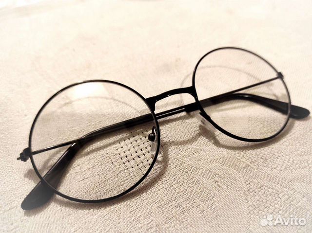 Очки круглые, без диоптрий
