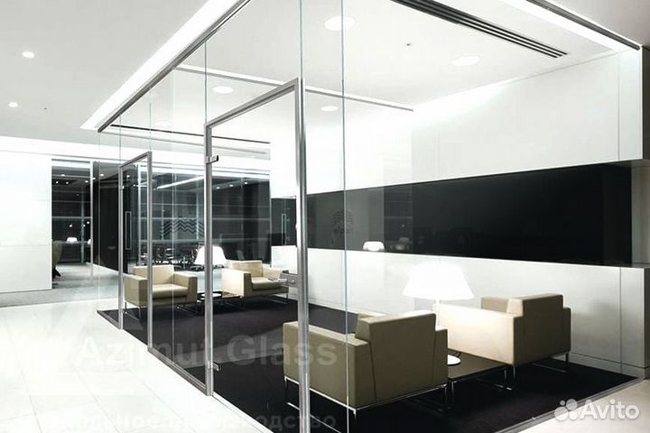 Стеклянные офисные перегородки
