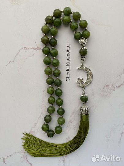 Четки из камня Нефрит