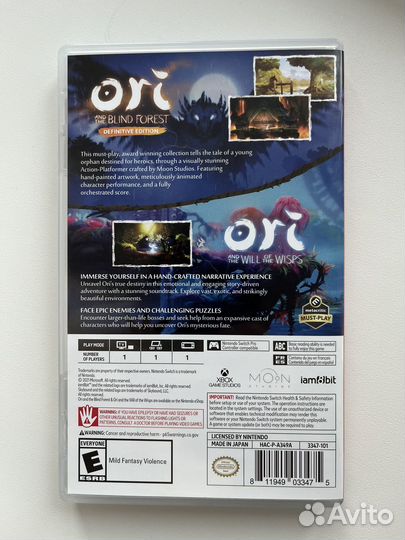 Игра Ori the collection для nintendo switch