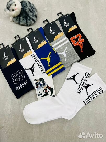 Носки jordan высокие микс