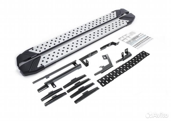 Пороги Подножки Toyota Highlander 2014- Bmw-Style